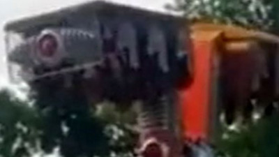 Lunaparkta çığlıklar kulakları sağır etti