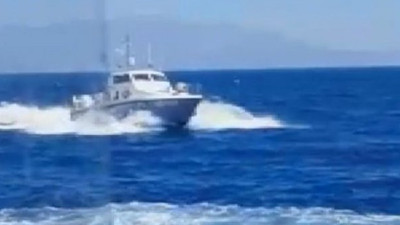 Yunan botundan Türk balıkçılara taciz