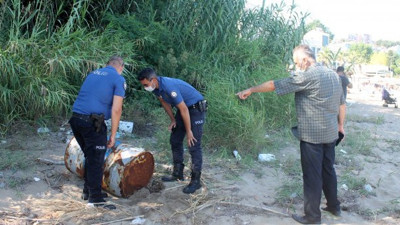 Varil, polisleri alarma geçirdi