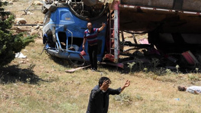 Konya'da feci kaza: Çok sayıda koyun telef oldu