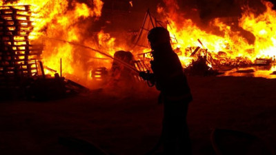 Kocaeli'nde korkutan yangın