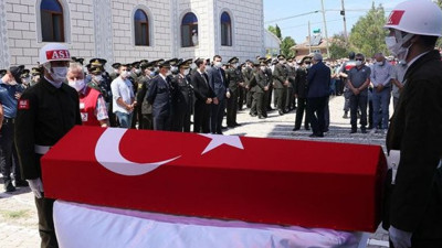 Şehit Uzman Çavuş Süleyman Ural son yolculuğuna uğurlandı