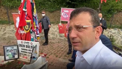 İmamoğlu Şehit Eren Bülbül’ün mezarını ziyaret etmişti