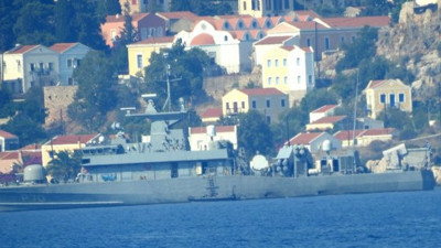 Türk hücumbotu yeniden Kaş'ta