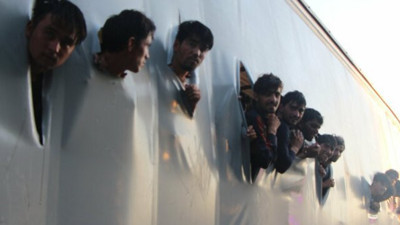 Samsun'da bir TIR dolusu göçmen yakalandı