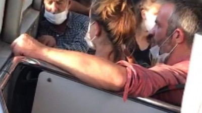 Otobüste kadına Osmanlı tokadı