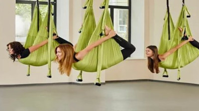 Zayıflamada yeni trend salıncak yogası