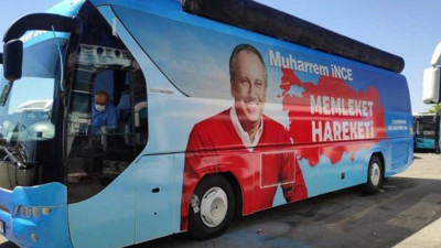 Muharrem İnce'nin otobüsü ortaya çıktı