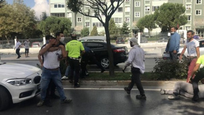 Trafik kazası sonrası taş ve keserli kavga!