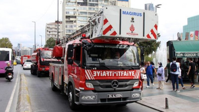 Şişli'de yangın paniği