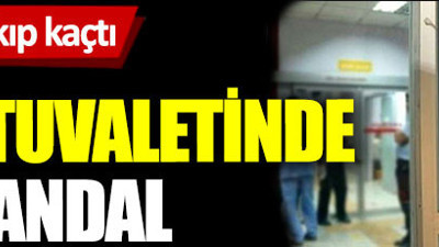 Hastane tuvaletinde skandal, çöp kutusuna bırakıp kaçtı