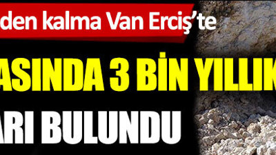 Yol çalışmasında 3 bin yıllık 2 kaya mezarı bulundu, Urartular döneminden kalma Van Erciş’te