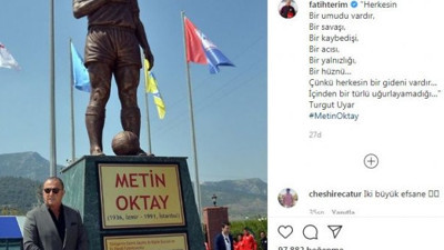 Fatih Terim, efsane Metin Oktay'ı muhteşem şiir dizeleriyle andı