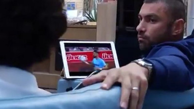 İşte Burak Yılmaz'ın Fransa'da izlediği maç! Kimsenin gözünden kaçmayan o detay