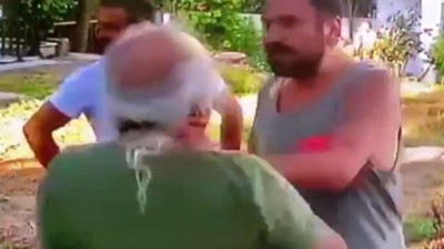 Halil Sezai’nin yaşlı adamı dövdüğü olayın bütün görüntüleri ortaya çıktı, evin içinden çıkartıp sokağa kadar dövdü