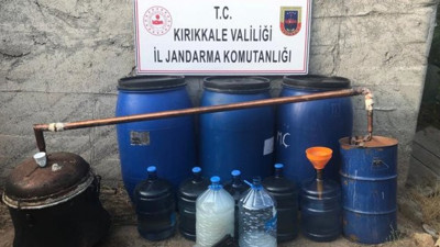 Kırıkkale’de kaçak rakı operasyonu