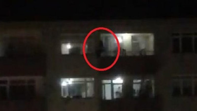 Genç kadın 4'üncü kattan boşluğa atladı