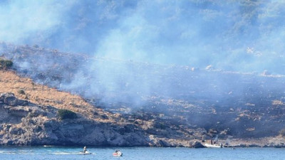 Bodrum'daki yangın söndürüldü