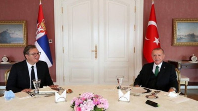 Cumhurbaşkanı Erdoğan, Sırbistan Cumhurbaşkanı Aleksandar Vucic'i kabul etti