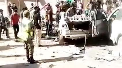 Afrin'de bomba yüklü araçla saldırı, 2 yaralı