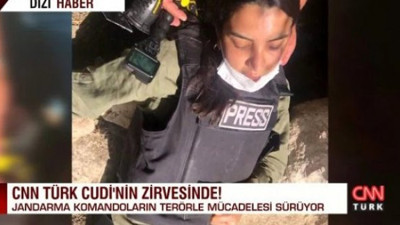 CNN Türk'ün dişi Savaş Ay'ı Fulya Öztürk Cudi'de bayıldı. Jandarma komandolar zor ayılttı