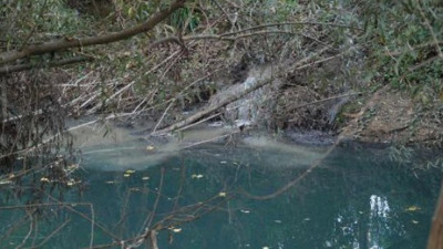 Bu ırmak simsiyah oldu