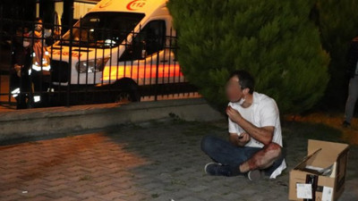 Adliye önünde intihar etmeye kalkıştı! Polisleri de sosyal mesafe uyarısı yaptı