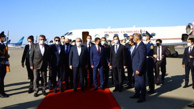 TBMM Başkanı Mustafa Şentop Azerbaycan'da