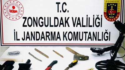 Zonguldak'ta kaçak kazı yapan 2 kişi gözaltında