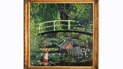 Banksy'nin Show Me the Monet adlı eseri 9,8 milyon dolara satıldı