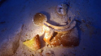 Türk araştırmacılar sualtı hazinesi buldu. Marmaris'te hem de 3 metre derinlikte