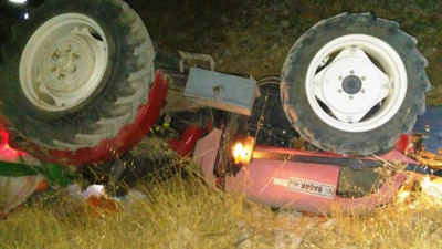 Adıyaman'da feci kaza. Traktörün altında kalan çift öldü