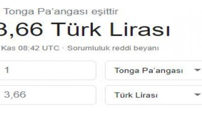 Türk Lirası Tonga'ya düştü. Adı hiç duyulmamış ülkenin para birimi karşısında bile eridi