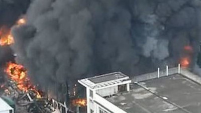 Çin’de çelik yapı üreten fabrikada yangın