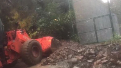 Rize Çamlıhemşin’de heyelan