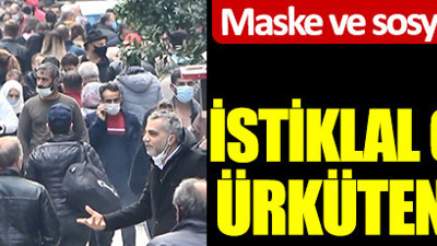 İstanbullu virüs dinlemiyor. İstiklal Caddesi'nde ürküten kalabalık. Maske ve sosyal mesafe hak getire