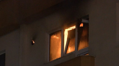 İtfaiye erleri yangını gördü su sıkamadı