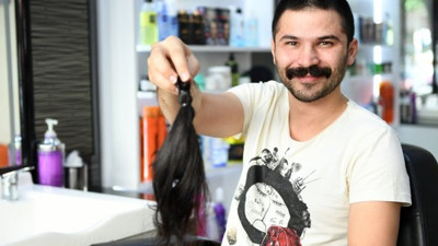 2 yıldır uzattığı saçlarını bağışladı