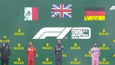 İstanbul’daki tarihi Formula 1 Türkiye Grand Prix’sinde dikkat çeken hata