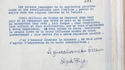 Murat Ağırel, isyancı Seyit Rıza'nın İngilizlerden yardım istediği mektubu paylaştı. İşte her şeyi özetleyen belge