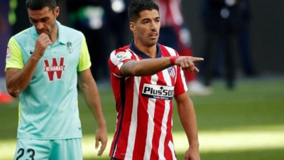 Atletico Madrid'in Uruguaylı forveti Luis Suarez korona virüse yakalandı