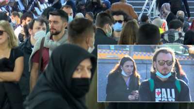 Eminönü’nde ürküten görüntüler. Manzara da bahane de aynı