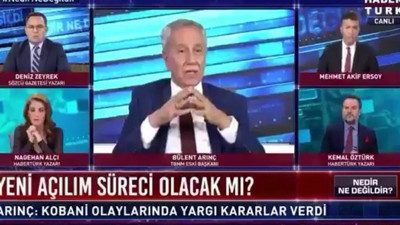 Bülent Arınç canlı yayında Selahattin Demirtaş ve Osman Kavala'nın tahliyesini istedi