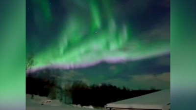 Gözyüzünde ışık dalgası. Hayrete düşürdü