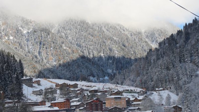 Karadeniz'in incisi Ayder beyaza büründü