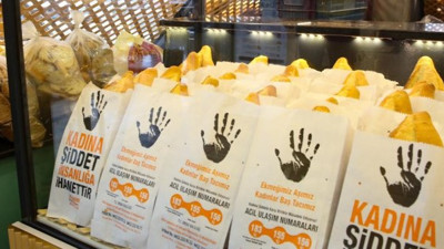 Kadına yönelik şiddete böyle dikkat çekildi