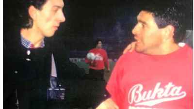 Maradona hazırlık maçı için İstanbul'daydı