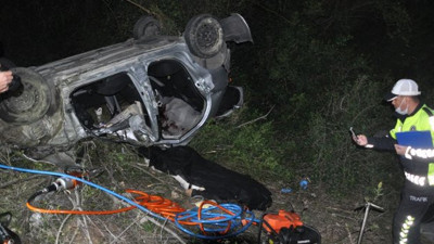 Aydın'da takla atan otomobilin sürücüsü hayatını kaybetti