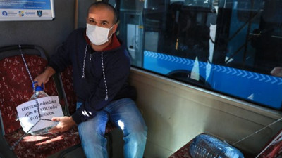 Otobüs şoföründen ilginç korona önlemi, bu önleme bile uymayan var, korona yayılmasın da ne yapsın
