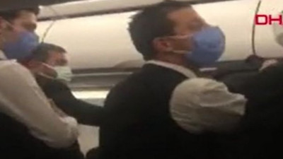 Adana'ya inecek uçağın içi çığlık sesleriyle inledi. Alkollü yolcuyla futbolcular birbirine girdi